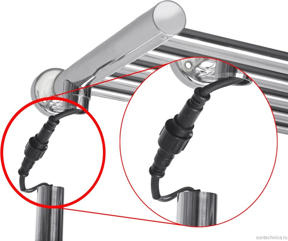 Полотенцесушитель электрический Domoterm Аврора DMT 109-Т5 с полкой R