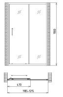 Душевая дверь Gemy Victoria S30191AM
