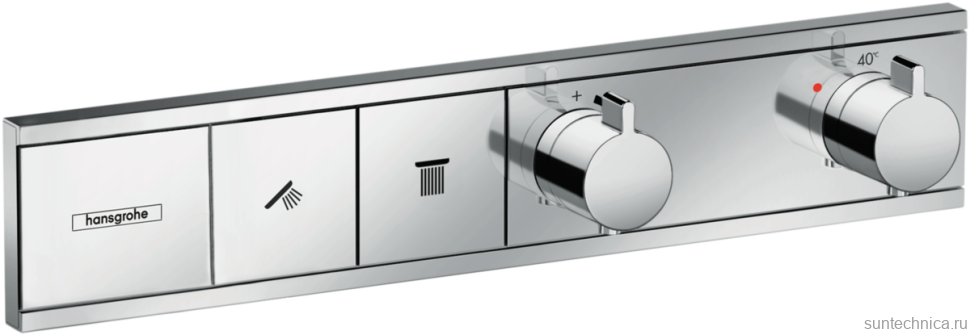Термостатический смеситель встраиваемый Hansgrohe RainSelect 15380000 С ВНУТРЕННЕЙ ЧАСТЬЮ, хром