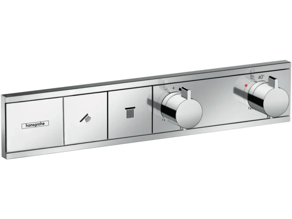 Термостатический смеситель встраиваемый Hansgrohe RainSelect 15380000 С ВНУТРЕННЕЙ ЧАСТЬЮ, хром