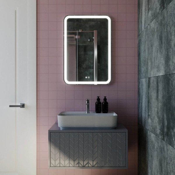 Зеркало Mixline Мальта -VOICE 55 с подсветкой, с подогревом, голосовое управление