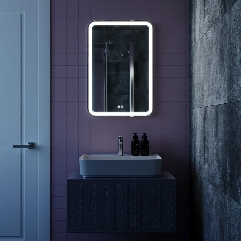 Зеркало Mixline Мальта -VOICE 55 с подсветкой, с подогревом, голосовое управление