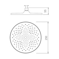 Верхний душ Splenka S451 S451.51 хром