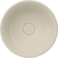 Накладная раковина KERAMA MARAZZI Circo 36 матовая песочная, круглая, фаянс
