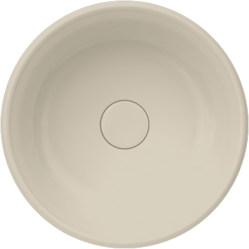 Накладная раковина KERAMA MARAZZI Circo 36 матовая песочная, круглая, фаянс