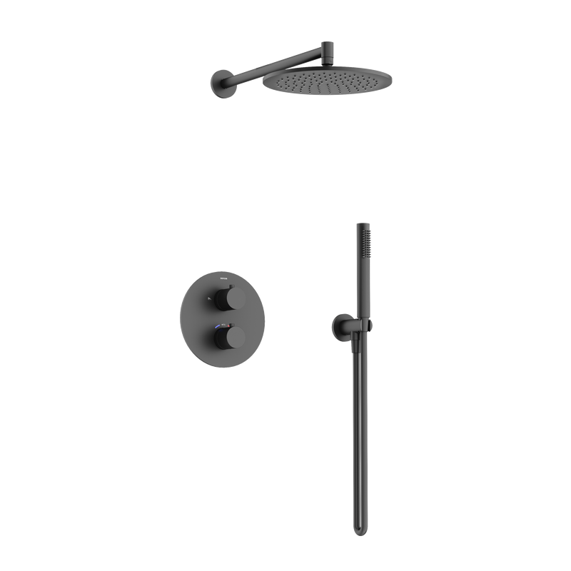 Душевой комплект Sancos Etna SC9010MB С ВНУТРЕННЕЙ ЧАСТЬЮ, черный матовый