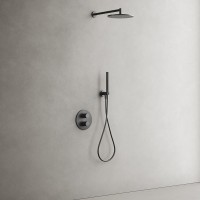 Душевой комплект Sancos Etna SC9010MB С ВНУТРЕННЕЙ ЧАСТЬЮ, черный матовый