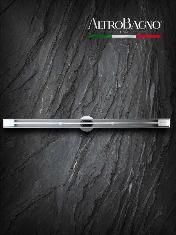 Душевой трап (лоток) AltroBagno Stella 071222 Ni (60) 60 см, решетка никель, с сифоном