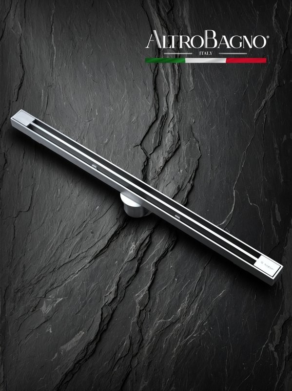 Душевой трап (лоток) AltroBagno Stella 071222 Ni (60) 60 см, решетка никель, с сифоном