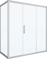 Душевой уголок Kubele DE019 R3-CLN-CH 140х90 см, профиль хром