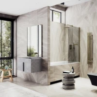 Шторка на ванну Maybahglass MGV-777-2 60x140, профиль бронза, стекло бронза