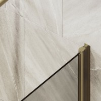 Шторка на ванну Maybahglass MGV-777-2 60x140, профиль бронза, стекло бронза