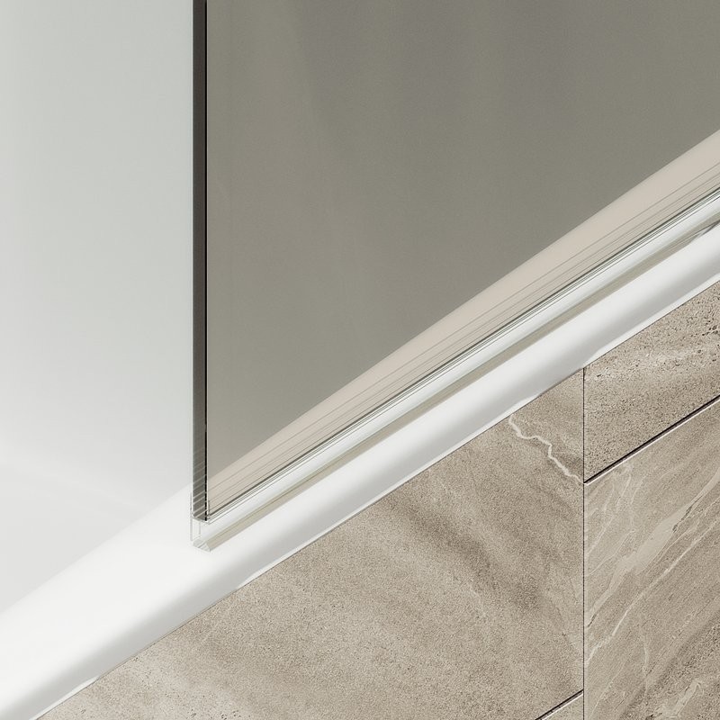 Шторка на ванну Maybahglass MGV-777-2 60x140, профиль бронза, стекло бронза