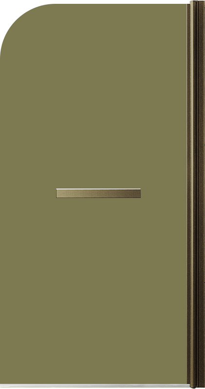 Шторка на ванну Maybahglass MGV-777-2 60x140, профиль бронза, стекло бронза