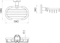 Мыльница Lemark Atlantiss Atlantiss LM3232C