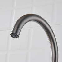 Смеситель для кухни с подключением фильтра Shevanik S428T, оружейная сталь