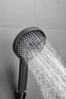 Смеситель с длинным изливом для ванны BELZ B813 B22813-3 оружейная сталь