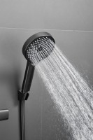 Смеситель с длинным изливом для ванны BELZ B813 B22813-3 оружейная сталь