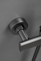 Смеситель с длинным изливом для ванны BELZ B813 B22813-3 оружейная сталь