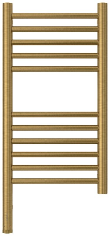 Полотенцесушитель электрический Сунержа Богема 3.1 051-6004-6030 70x35 см, подключение слева, состаренная латунь, лесенка