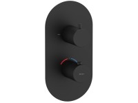 Термостатический смеситель встраиваемый Ravak Espirit ES 063.20BLM.O2.RB07C С ВНУТРЕННЕЙ ЧАСТЬЮ, для ванны с душем, матовый черный