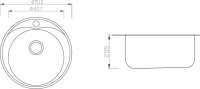 Мойка кухонная Zorg Inox PVD SZR-510/205 Bronze