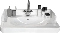 Тумба с раковиной KERAMA MARAZZI Pompei 60 напольная, с 3 ящиками, глянцевая белая