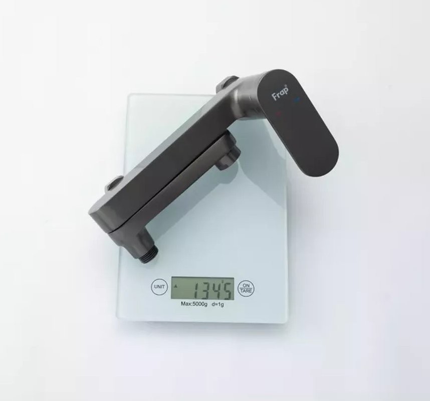 Смеситель для ванны с душем Frap H85 F3285-9 оружейная сталь