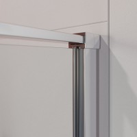 Душевая дверь в нишу Cezares Liner B-12 R 100 см, профиль хром, стекло прозрачное