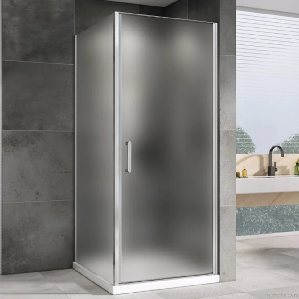 Душевой уголок Abber Sonnenstrand AG04060M-S75M 75x60, профиль хром, стекло матовое