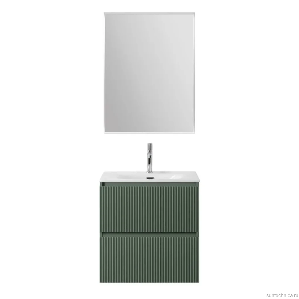 Мебель для ванной комнаты BelBagno Uno-mini 50 подвесная, 2 ящика, матовая еловая
