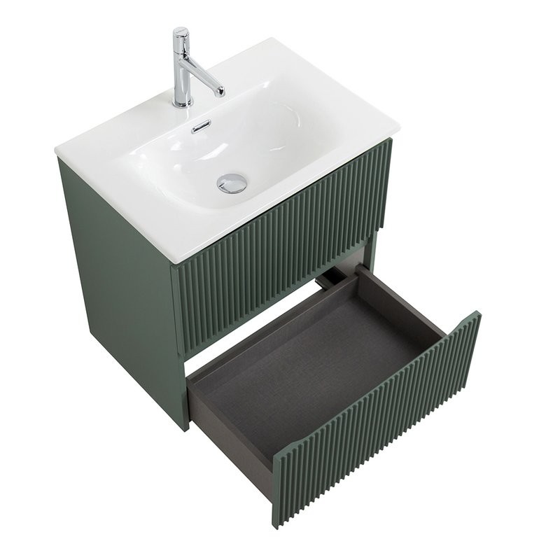 Мебель для ванной комнаты BelBagno Uno-mini 50 подвесная, 2 ящика, матовая еловая