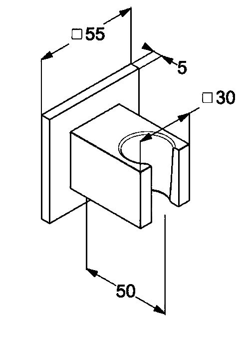 Настенный держатель Kludi A-QA 65559N1-00 брашированная бронза