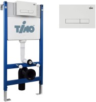 Комплект Инсталляция Timo TWC-01 + Кнопка Inari FP-003W цвет белый