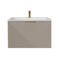 Тумба с раковиной Grossman Блисс 70 матовая бежевая