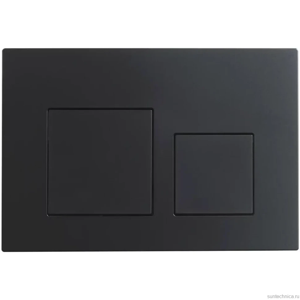 Кнопка смыва для унитаза Veconi Flush V4 пластик, цвет матовый черный