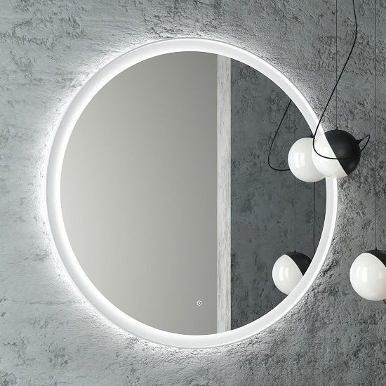 Зеркало круглое Art&Max Napoli 80 белое