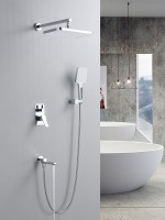 Душевая система / Тропический душ со смесителем встраиваемая Shevanik S9935, хром