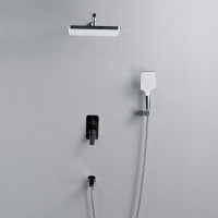 Душевая система / Тропический душ со смесителем встраиваемая Shevanik S9935, хром