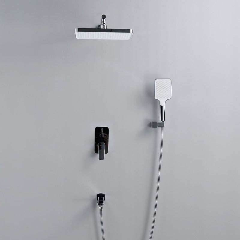 Душевая система / Тропический душ со смесителем встраиваемая Shevanik S9935, хром