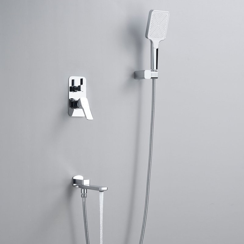 Душевая система / Тропический душ со смесителем встраиваемая Shevanik S9935, хром