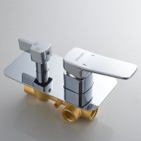 Душевая система / Тропический душ со смесителем встраиваемая Shevanik S9935, хром