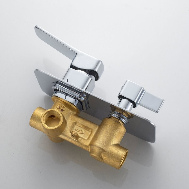 Душевая система / Тропический душ со смесителем встраиваемая Shevanik S9935, хром