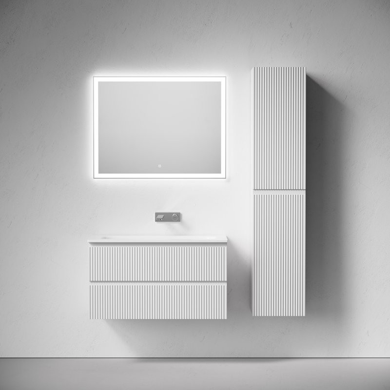 Мебель для ванной комнаты Sancos Snob R 90 подвесная, bianco, раковина СN7019wx