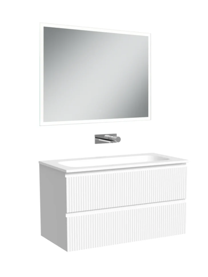 Мебель для ванной комнаты Sancos Snob R 90 подвесная, bianco, раковина СN7019wx