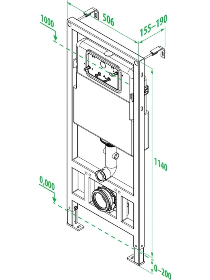 Система инсталляции для унитазов IDDIS Neofix NEO0000I32