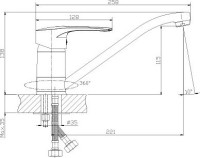 Смеситель для кухни Rossinka T T40-21