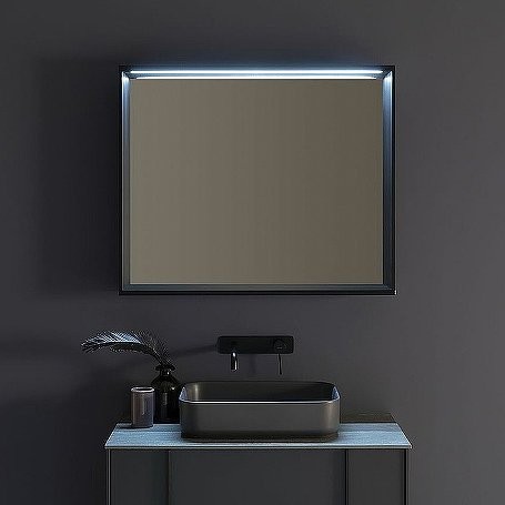 Зеркало Allen Brau Reality 100 с подсветкой, черный браш