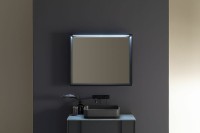 Зеркало Allen Brau Reality 100 с подсветкой, черный браш