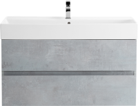 Тумба с раковиной Cezares Molveno 46 80 beton, с раковиной Cezares CZR-MIL-80-LVB